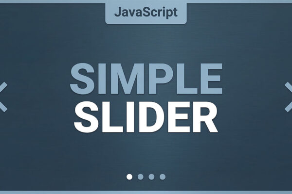 How to Create a Simple Slider with JavaScript