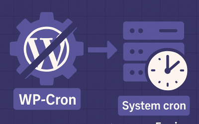 Disable default WP cron job for performance (and do it the right way)